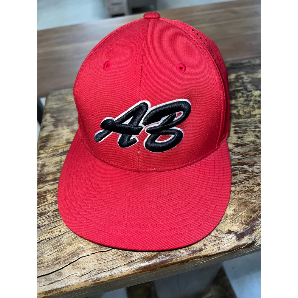 Cap America Premium Line Red AB Embroidered Flexfit Hat Style 8503 Mens SM